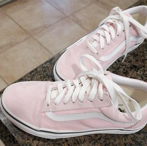 Van Shoes Pink Suede
